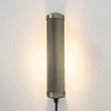 e_wandlamp_mat_antiek_bra_3.webp Best Straluma E14 wandlamp mat antiek brass met snoer