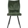 eetkamerstoel_velvet_groe_1.webp Sale Straluma Eetkamerstoel velvet groen met zwart