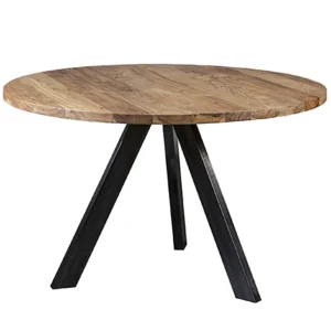 eettafel_acaciahout_poot__0.webp Cheap Straluma Eettafel Acaciahout 3-poot zwart Ø120