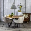 Cheap Straluma Eettafel Acaciahout 3-poot zwart  Ø120