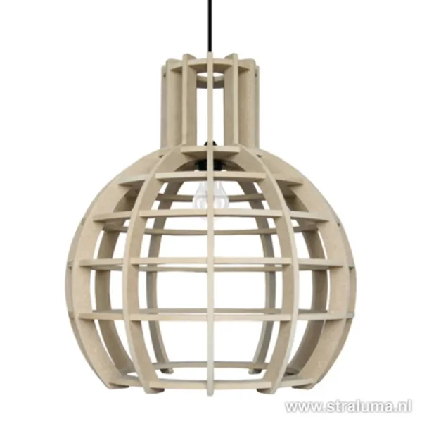 eettafel_hanglamp_globe_l_1.webp Outlet Straluma Eettafel hanglamp Globe Lingehof hout