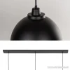 Clearance Straluma Eettafel hanglamp Kylie 3- lichts zwart-goud