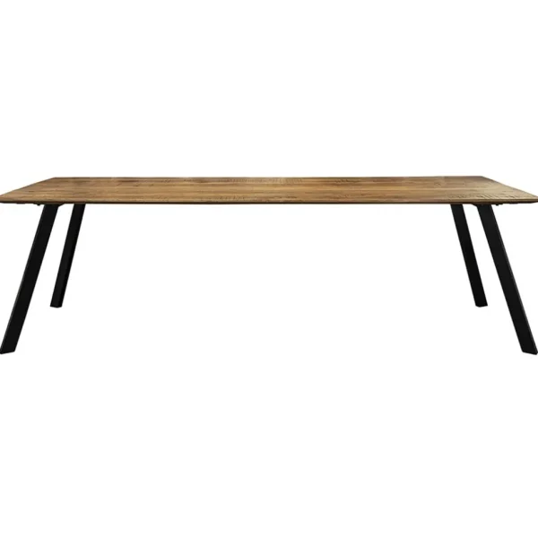 eettafel_mangohout_met_zw_1.webp Sale Straluma Eettafel mangohout met zwarte poot 240x90 cm