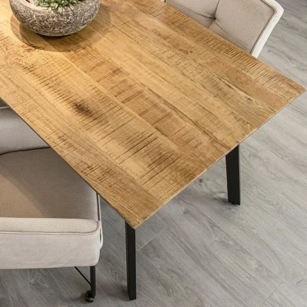 eettafel_mangohout_met_zw_4.webp Sale Straluma Eettafel mangohout met zwarte poot 240x90 cm