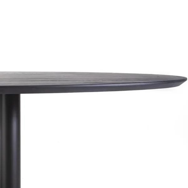 Cheap Straluma Eettafel ovaal zwart eiken met metalen poot 300x120 cm