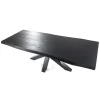 eiken_boomstam_tafel_met__2.webp Discount Straluma Eiken boomstam tafel met spinpoot zwart 240x100 cm