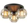 elegante_plafondlamp_lich_1.webp Store Straluma Elegante plafondlamp 3-lichts amber glas