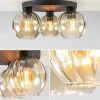 elegante_plafondlamp_lich_2.webp Store Straluma Elegante plafondlamp 3-lichts amber glas