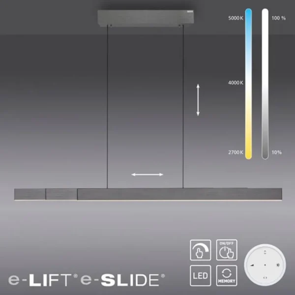 elektrisch_verstelbare_le_1.webp Outlet Straluma Elektrisch verstelbare LED hanglamp grijs dimbaar