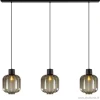 Cheap Straluma Glazen eettafelhanglamp zwart luxury