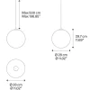 Store Straluma Glazen hanglamp Random Solo frosted wit 28 cm