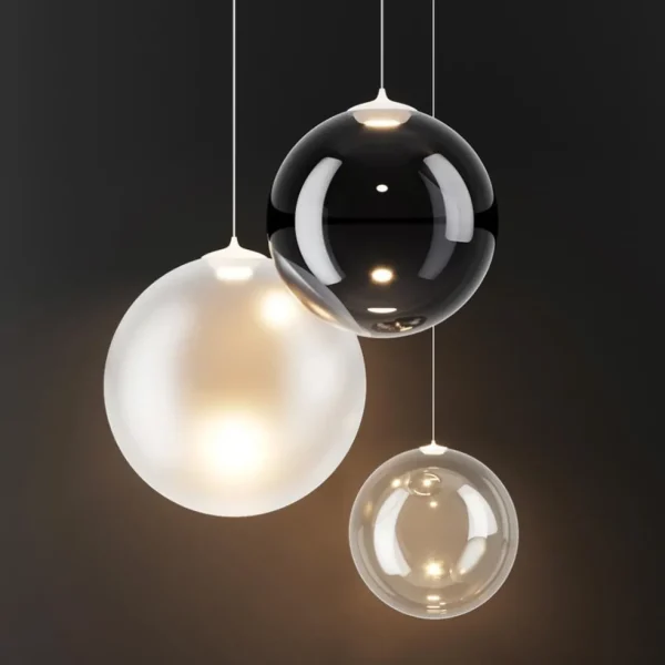 Store Straluma Glazen hanglamp Random Solo frosted wit 28 cm