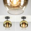 Flash Sale Straluma Glazen plafondlamp gold gradient met zwart