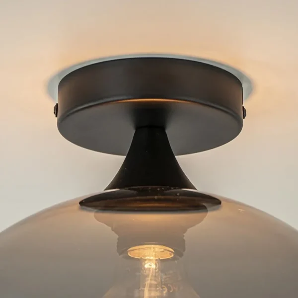 globe_plafondlamp_zwart_m_2.webp Sale Straluma Globe plafondlamp zwart met smoke/titanium glas 30 cm