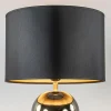 gouden_tafellamp_bollen_m_2.webp Online Straluma Gouden tafellamp bollen met zwart/gouden kap
