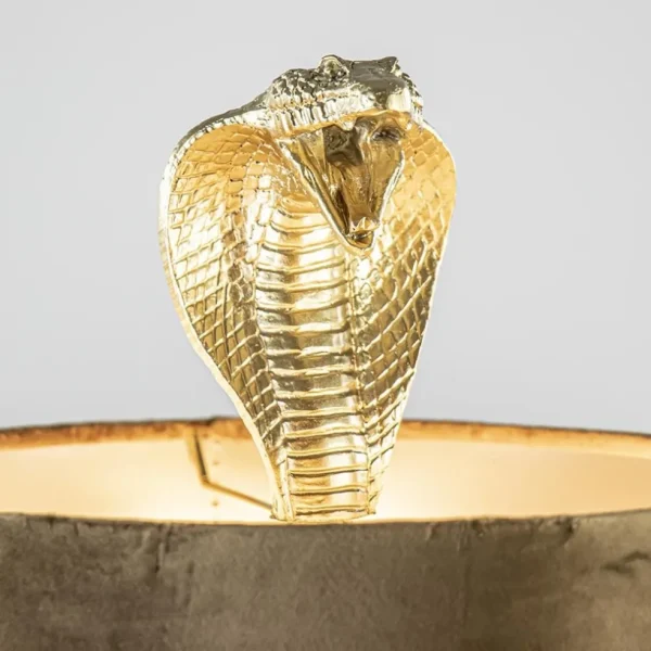 gouden_tafellamp_snake_me_2.webp Sale Straluma Gouden tafellamp Snake met velours kap