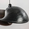 Outlet Straluma Grote bamboe hanglamp shell zwart