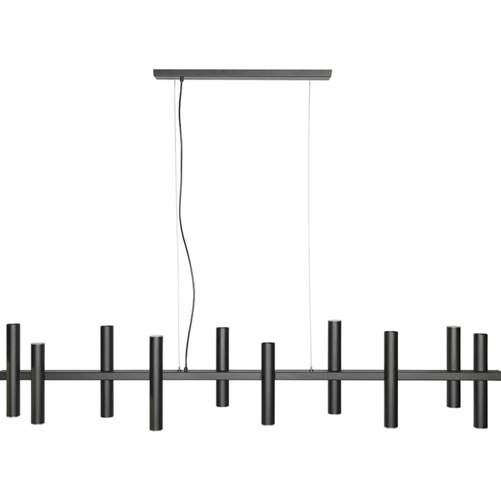grote_design_hanglamp_tub_0.webp Fashion Straluma Grote design hanglamp tubes mat zwart 14-lichts