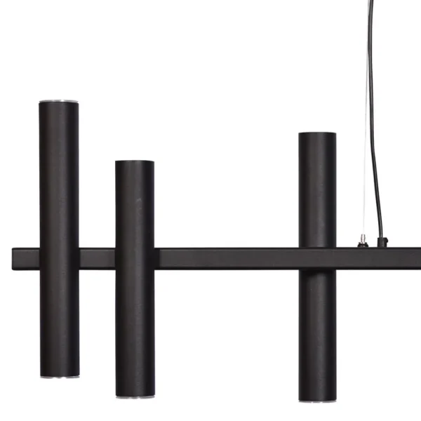grote_design_hanglamp_tub_1.webp Fashion Straluma Grote design hanglamp tubes mat zwart 14-lichts
