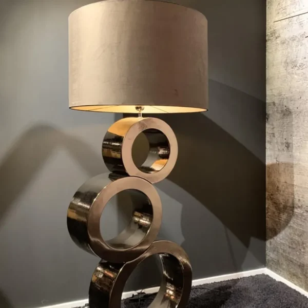 grote_design_lampvoet_cir_4.webp Shop Straluma Grote design lampvoet Circles brons exclusief kap