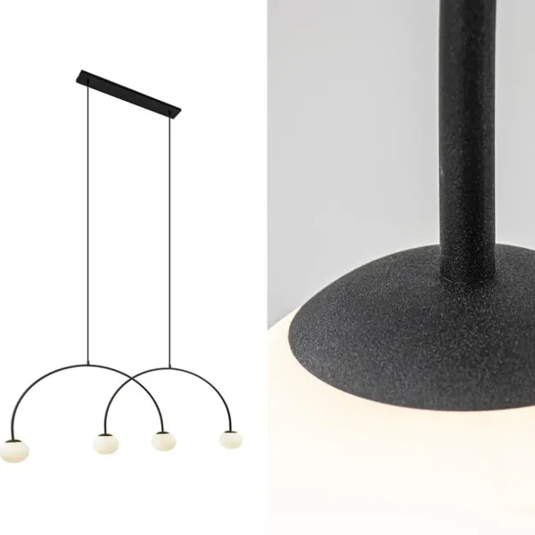 grote_hanglamp_bogen_met__2.webp Sale Straluma Grote hanglamp bogen met wit glas