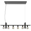 Cheap Straluma Grote hanglamp zwart frame met houten planken