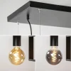 Cheap Straluma Grote hanglamp zwart frame met houten planken