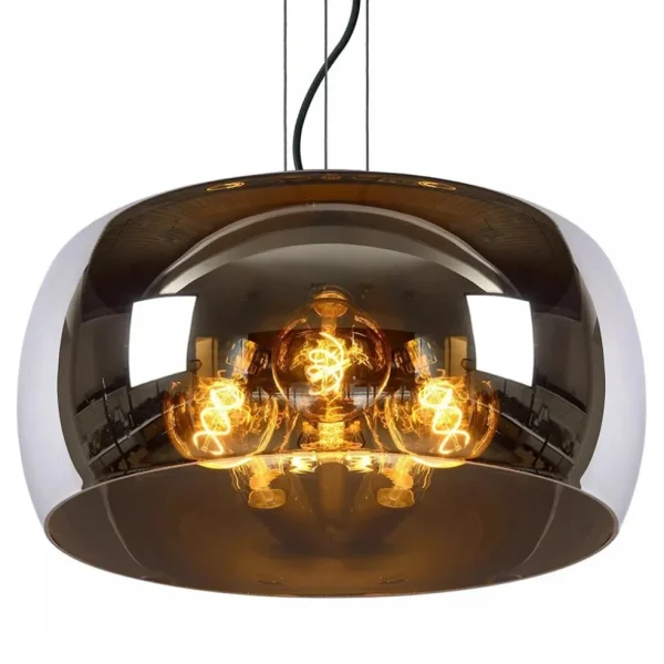 grote_hanglamp_zwart_met__2.webp Online Straluma Grote hanglamp zwart met smoke glazen kap