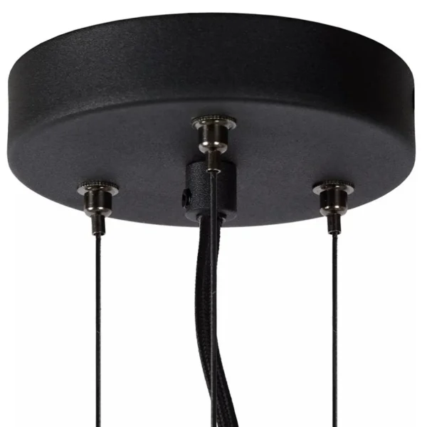 grote_hanglamp_zwart_met__3.webp Online Straluma Grote hanglamp zwart met smoke glazen kap