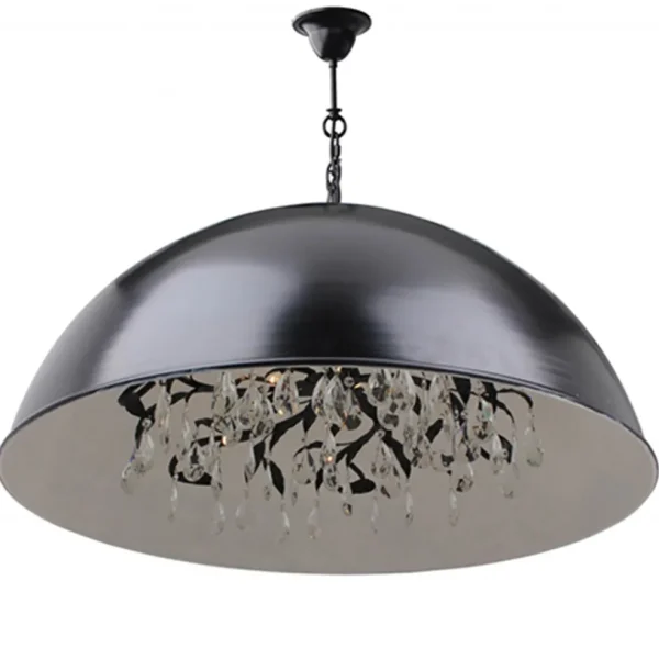 Fashion Straluma Grote koepel hanglamp met kristal Ø90 cm
