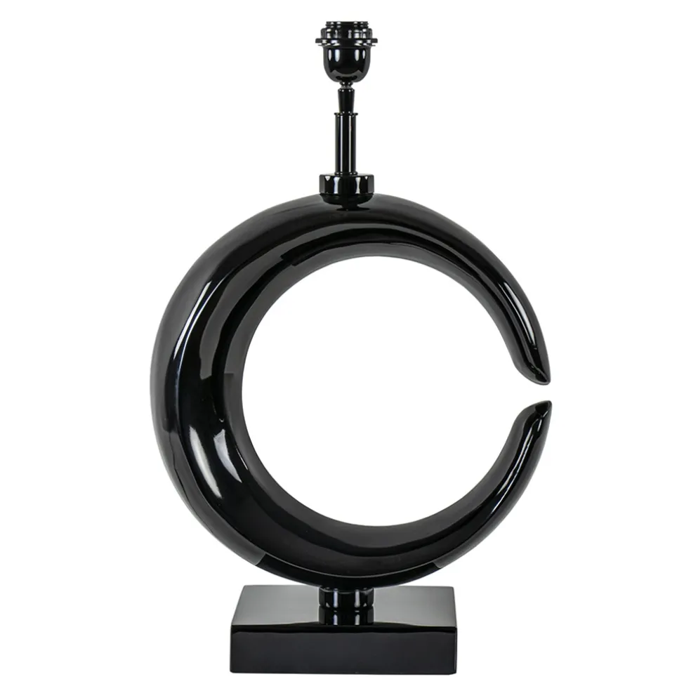 grote_lampvoet_maan_shiny_0.webp Outlet Straluma Grote lampvoet Maan shiny zwart