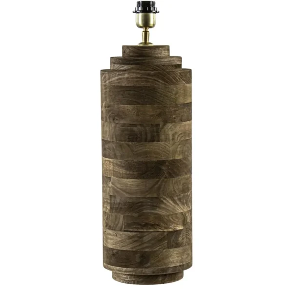 grote_landelijke_lampvoet_0.webp Shop Straluma Grote landelijke lampvoet Pasco donker hout excl. kap