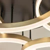 Store Straluma Grote LED Plafondlamp goud/zwart 3-standen dimbaar