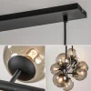 grote_lichts_hanglamp_mat_2.webp Fashion Straluma Grote 10-lichts hanglamp mat zwart met smoke glazen bollen