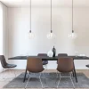 Flash Sale Straluma Grote 3-lichts hanglamp met helder glas en zwarte balk