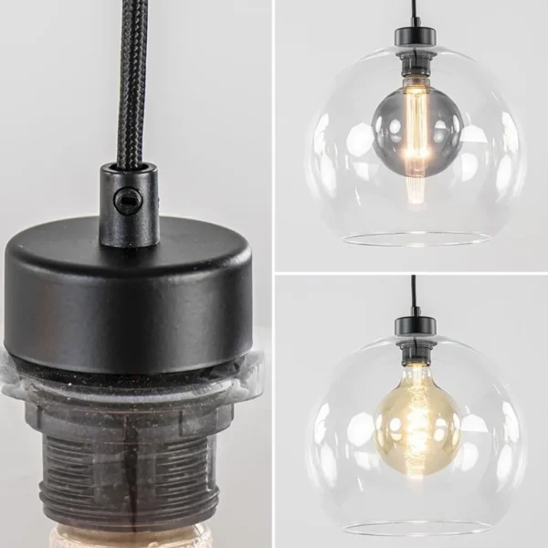 grote_lichts_hanglamp_zwa_3.webp New Straluma Grote 4-lichts hanglamp zwart met helder glazen bollen