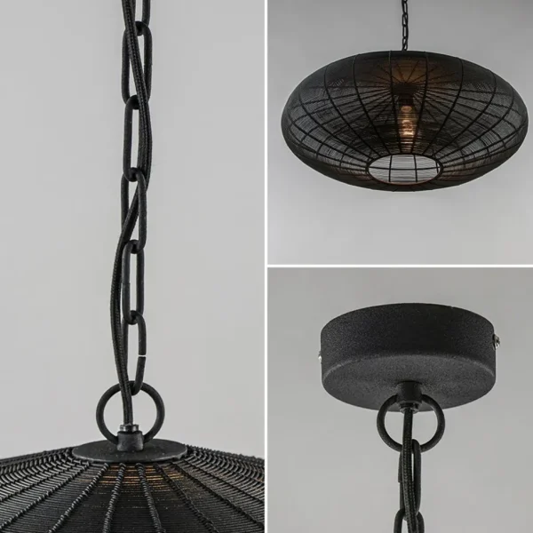 grote_light_and_living_ha_3.webp Outlet Straluma Grote Light and Living hanglamp Bahoto mat zwart