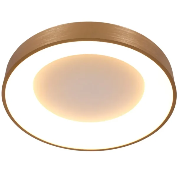 grote_plafondlamp_goud__c_1.webp Best Sale Straluma Grote plafondlamp goud 48 cm inclusief LED