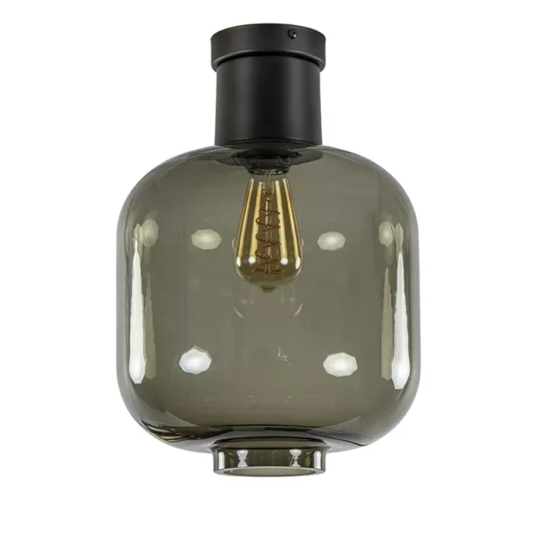 grote_plafondlamp_smoke_g_0.webp Discount Straluma Grote plafondlamp smoke glas met mat zwart