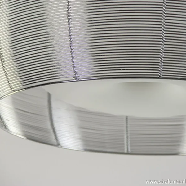 Clearance Straluma Grote plafonnière zilver met chroom 50