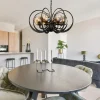 grote_ronde_hanglamp_meta_4.webp Best Straluma Grote ronde hanglamp metaal met smoke glas en spot