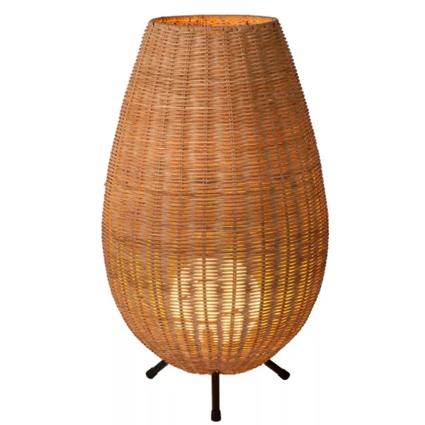 grote_rotan_tafellamp_nat_1.webp New Straluma Grote rotan tafellamp naturel met zwarte pootjes