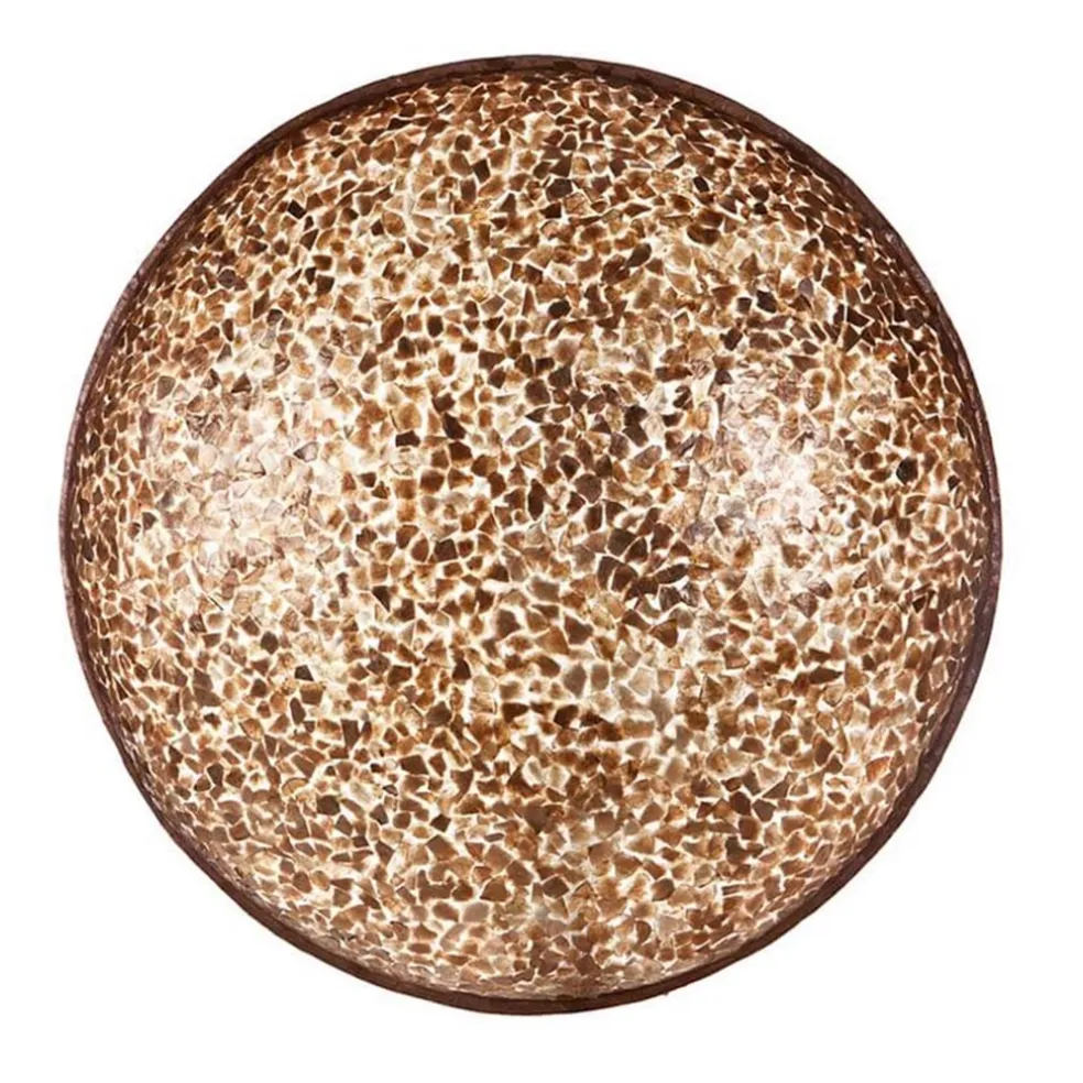 grote_schelpen_wandlamp_b_0.webp Outlet Straluma Grote schelpen wandlamp bruin met goud 60 cm