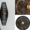 Cheap Straluma Grote wandlamp Mataka donker bruin rotan inclusief snoer