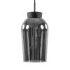 Fashion Straluma Hanglamp 1 lichts zwart/marmer met smoke glas