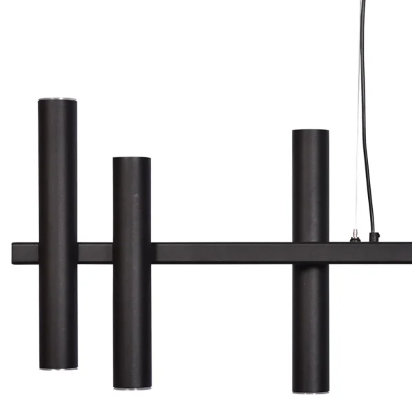 Cheap Straluma Hanglamp 8 tubes op balk zwart 140cm