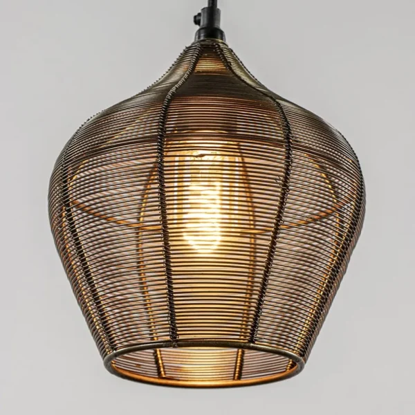 hanglamp_alvaro_lichts_an_2.webp Fashion Straluma Hanglamp Alvaro 5-lichts antiek brons