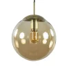 hanglamp_amber_glazen_bol_0.webp New Straluma Hanglamp amber glazen bol 25 cm met messing