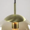 hanglamp_amber_glazen_bol_2.webp New Straluma Hanglamp amber glazen bol 25 cm met messing