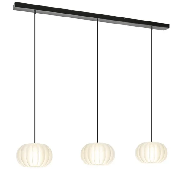 hanglamp_arena_l_op_balk__1.webp Best Sale Straluma Hanglamp Arena 3L op balk zwart/kap wit